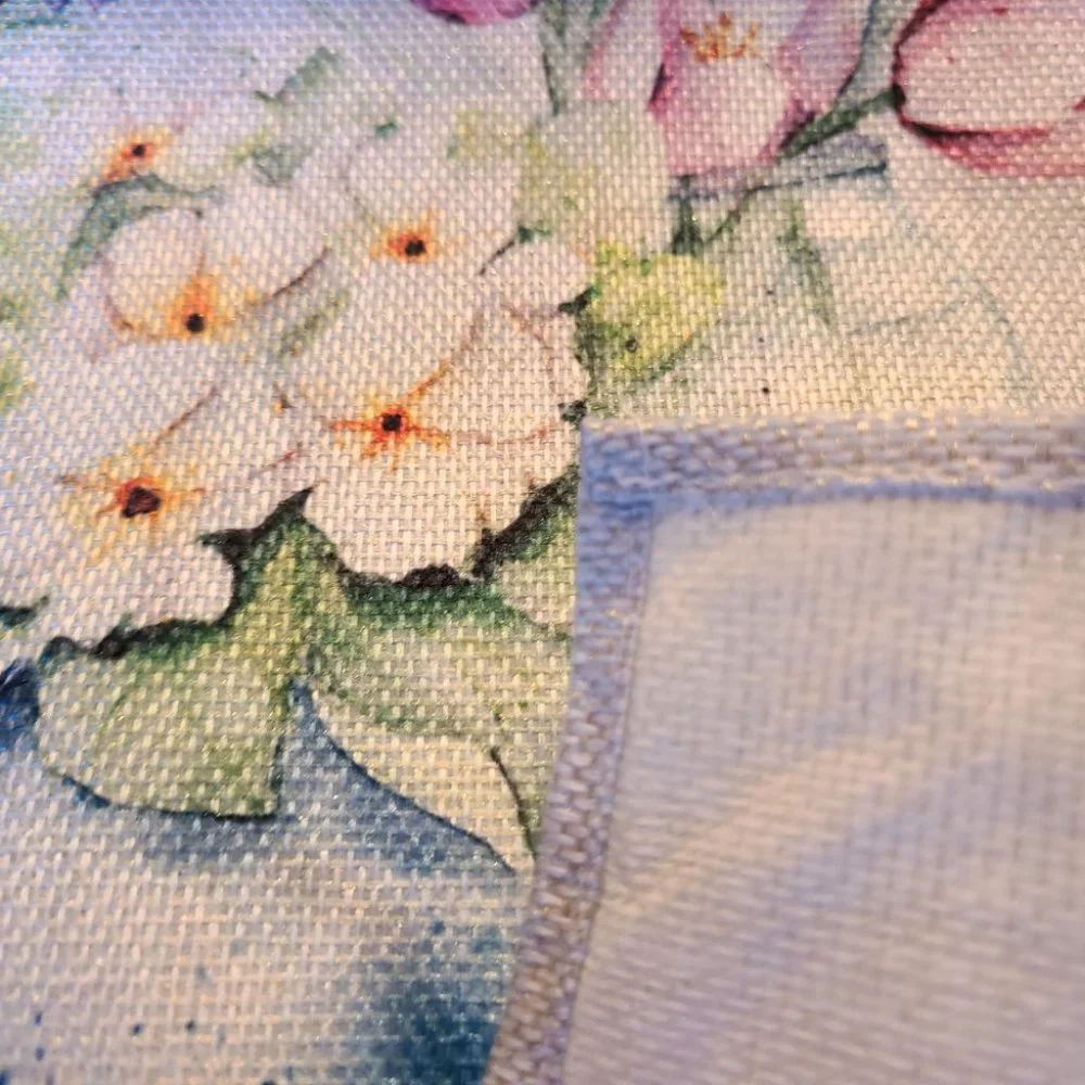 Floral Table Runner Cottage Farmhouse Decor Spring Summer Plaid Decorative Cloth
